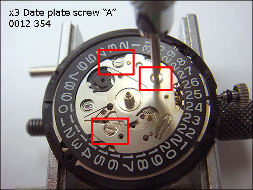 Seiko 7S26 Date Plate