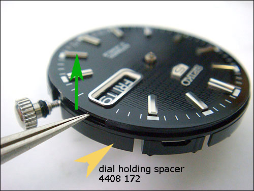 Seiko 7S26 DIY Project - dial holding spacer