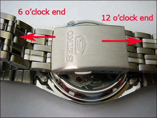 Seiko 7S26 bracelet - spring loaded bar