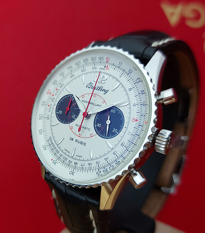 Breitling Navitimer Montbrillant Limited Edition 18K White Gold Ref. A47330