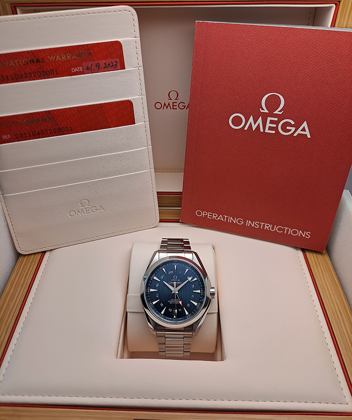 Omega Seamaster Aqua Terra 150M Co-Axial GMT Wristwatch Ref. 231.10.43.22.03.001