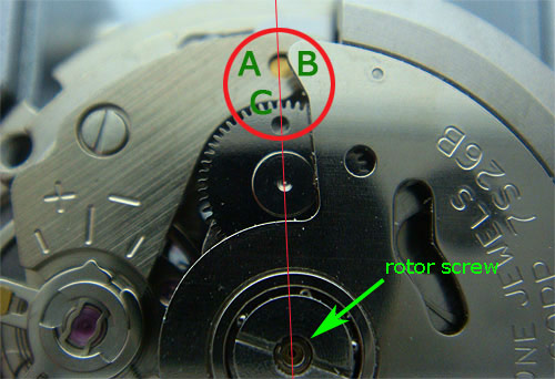 DIY Seiko Automatic 7S26 rotor screw
