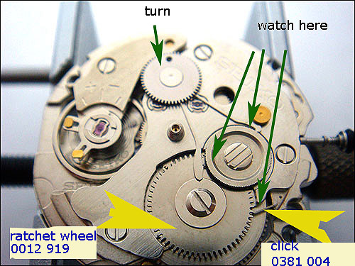 Seiko DIY 7S26 Ratchet Wheel